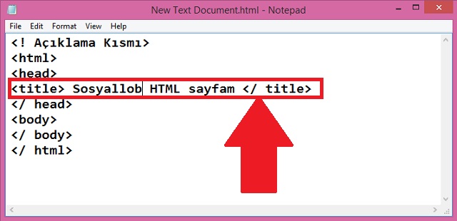 HTML Sayfası Nasıl Yazılır?