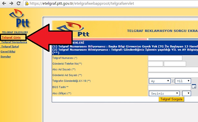 İnternetten Telgraf (e-telgraf) Nasıl Çekilir?