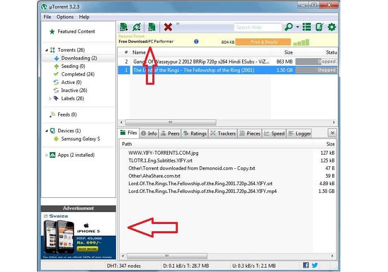 uTorrent’ten Sponsorlu Reklamları Kaldırmak