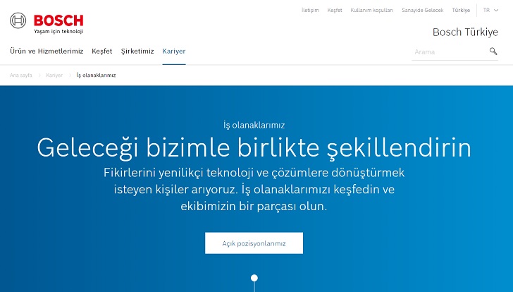 Bosch Türkiye İş Başvurusu